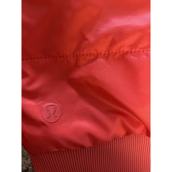 Lululemon Non Stop Reversible Bomber Jacket Womens 4 Bright Orange/Red Primaloft - Picture 5 of 8